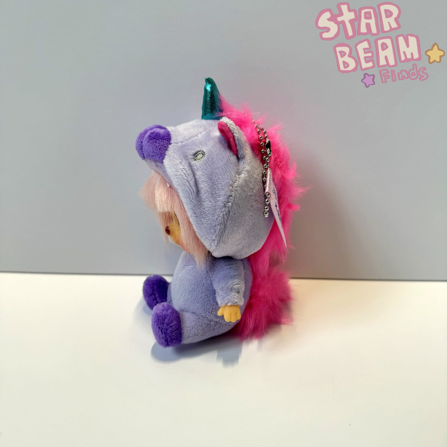 Shinako Monchhichi Big Face Unicorn Mascot Limited Edition