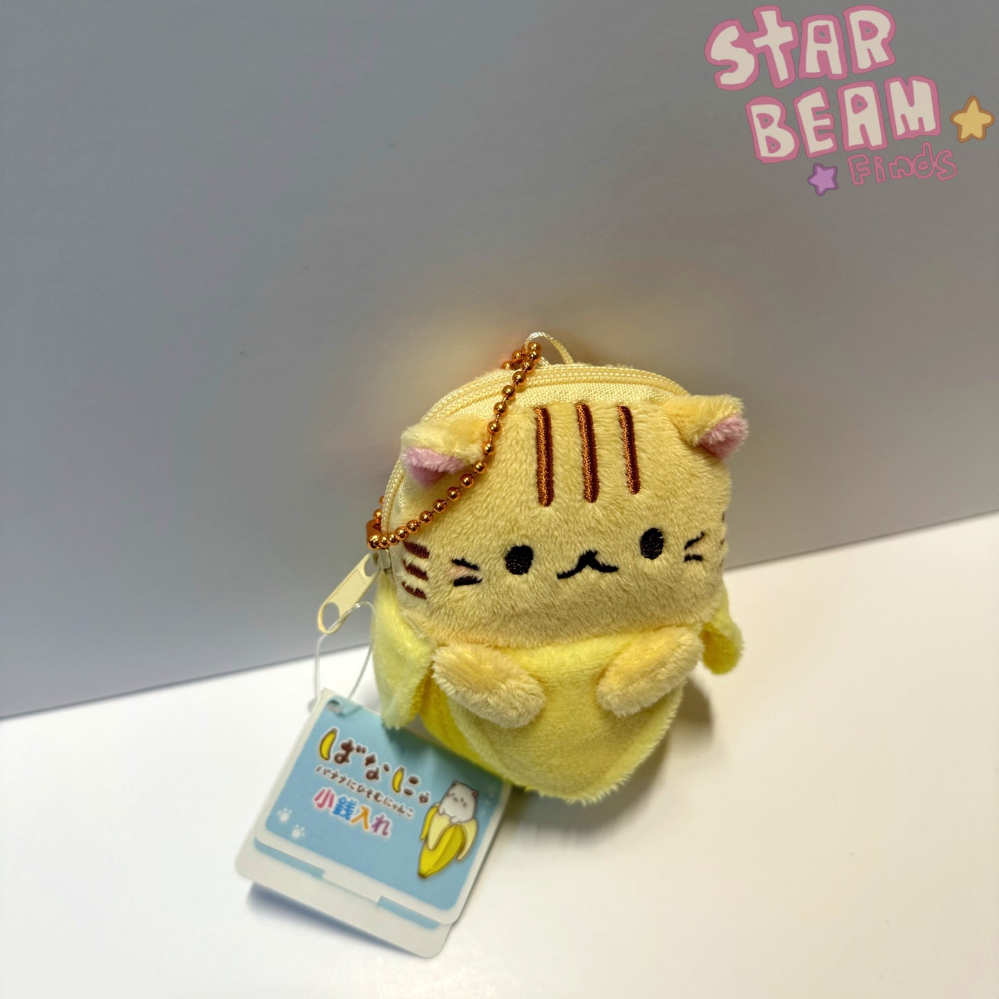Bananya Tora Orange Cat Mascot Money Pouch